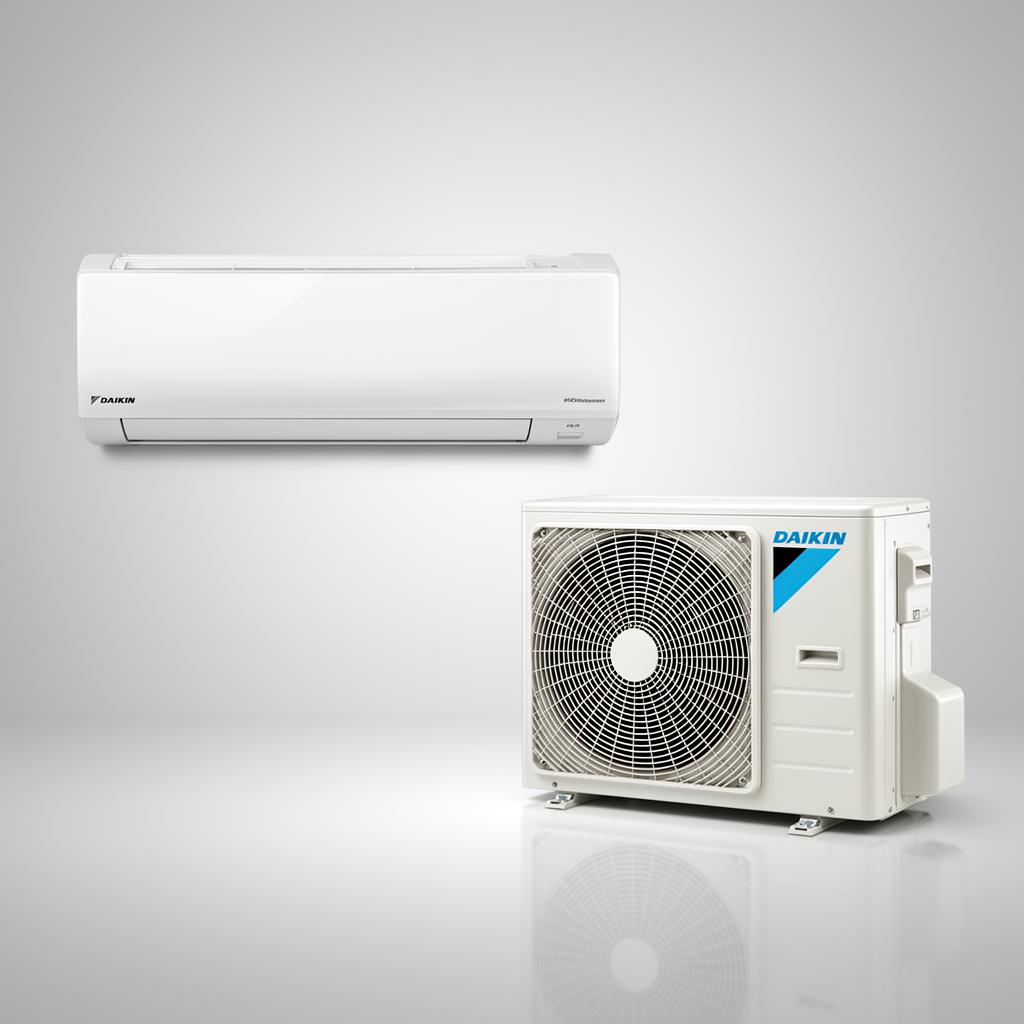 Daikin ductless mini split indoor and outdoor units
